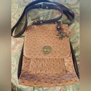 Liz Soto Brown Tan Crossbody Bag handbag purse